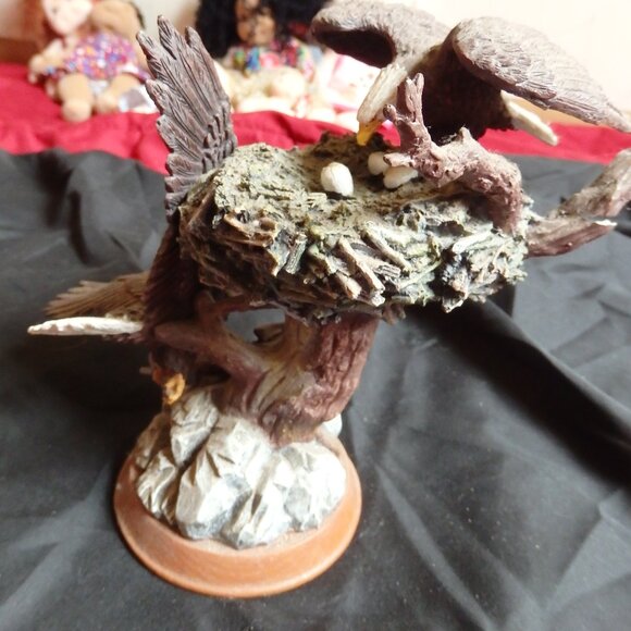 The Bradford Exchange “Winged Guardians” Bald Eagle Sculpture - Picture 5 of 9